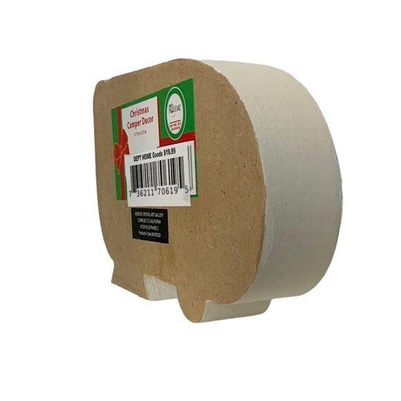 Camper Table Decor Wood Block Decoration Let it Snow Tropical - Picture 3 of 15